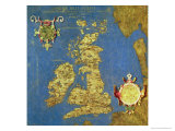 Map of the Sixteenth Century British Isles  from the 