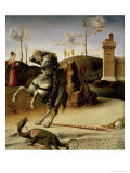 St George and the Dragon  Predella (Detail)