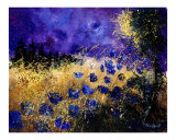 Blue wild flowers