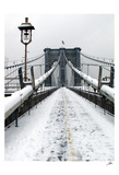 Brooklyn Bridge in Snow