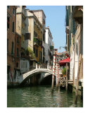 Venice Bridge with Candy Stripe Poles