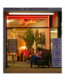 The psychic uses a cell phone