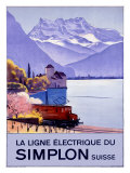 Simplon Electric Train Alps