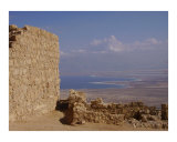 View from atop Masada - Dead Sea area  Israel