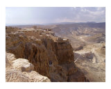 View from atop Masada - Dead Sea area  Israel
