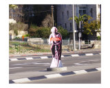 Albert Einstein promotes bike commuting in Jerusalem