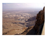 View from atop Masada - Dead Sea area  Israel