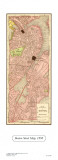 Boston Street Map  1898