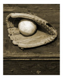 Vintage Ball & Glove - Portrait
