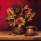 Sunflowers with Plums