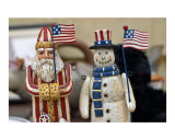 US Santa Claus and Snowman