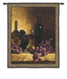 Wine Bottle with Grapes