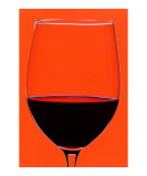 Red wine glass