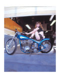Pin-Up Girl: Blue Chopper