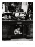 John Jr playing under John F Kennedy's Oval Office Desk  1963