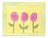 Pink Swirly Flowers