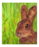Easter Bunny in Grass