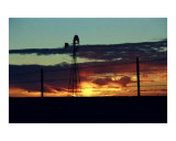 Windmill & Fence Sunrise