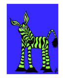 zoe the green zebra