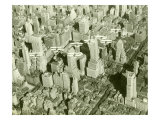 New York City  Skyline and Biplanes