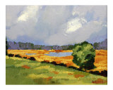 Early Fall on the Marsh Plein air impressionist oil paintin