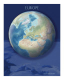 Europe view of Earth