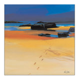 Footsteps and Orange Sands