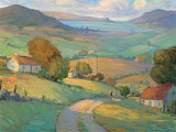 Rolling Hills and Ocean