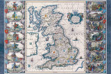 Antique Map  Britannia  c1646