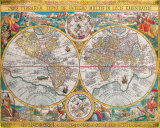 Antique Map  Orbis Terrarum  1636