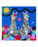 Zebra Lovers In The Garden