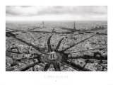 Paris  l'Etoile Vue du Ciel