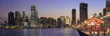 View of the Navy Pier and Skyline  Chicago  Illinois  USA