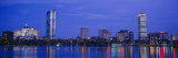Night  Skyline  Back Bay  Boston  Massachusetts  USA
