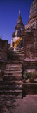 Statue of Buddha in a Temple  Ayuthaya  Bangkok  Thailand