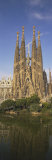 Low Angle View of a Cathedral  Sagrada Familia  Barcelona  Spain