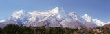 Panoramic View of Snow Covered Mountains  Everest View Hotel  Kongde Ri  Khumbu  Nepal