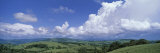 Aerial View of Hilly Farmland  Puntarenas Province  Costa Rica