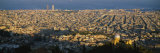 High Angle View of a Cityscape  Barcelona  Spain
