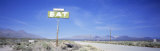 Old Diner Sign  Highway 395  California  USA
