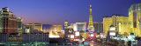 Dusk  the Strip  Las Vegas  Nevada  USA
