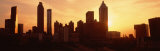 Sunset Skyline  Atlanta  Georgia  USA
