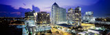 City Lit Up at Night  Fort Lauderdale  Florida  USA