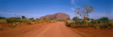 Desert Road and Ayers Rock  Australia