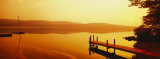 Pier  Pleasant Lake  New Hampshire  USA