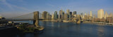 Bridge Across a River  Brooklyn Bridge  New York City  New York State  USA