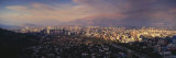 Aerial View of a City at Dusk  Santiago  Chile