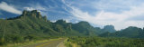 Highway Passing Through a Landscape  Big Bend National Park  Texas  USA