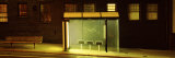Bus Stop at Night  San Francisco  California  USA