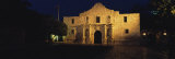 Building Lit Up at Night  Alamo  San Antonio National Historical Park  San Antonio  TX  USA